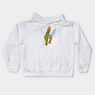 Utensil Pile Kids Hoodie